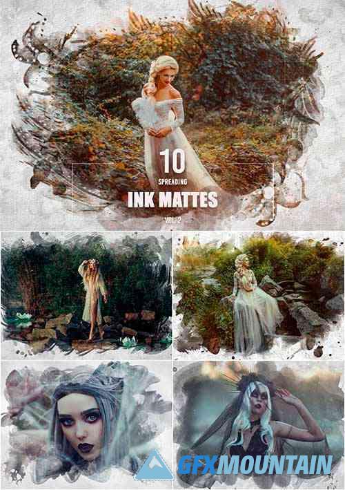 10 Ink Matte Overlays Pack – Vol 2