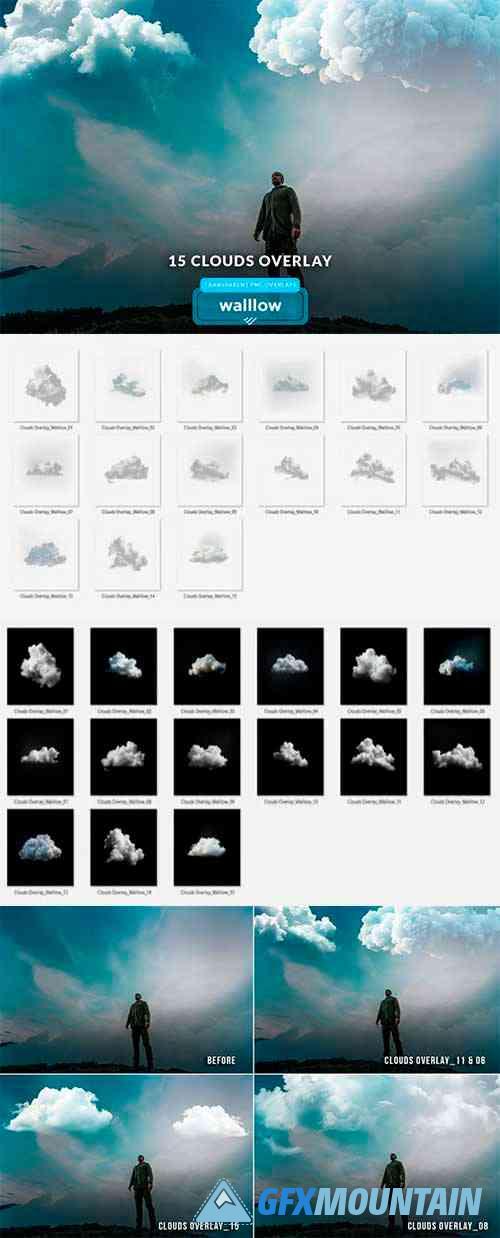 Clouds png photoshop transparent overlays