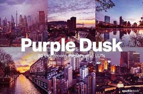 20 Purple Dusk Lightroom Presets LUTs