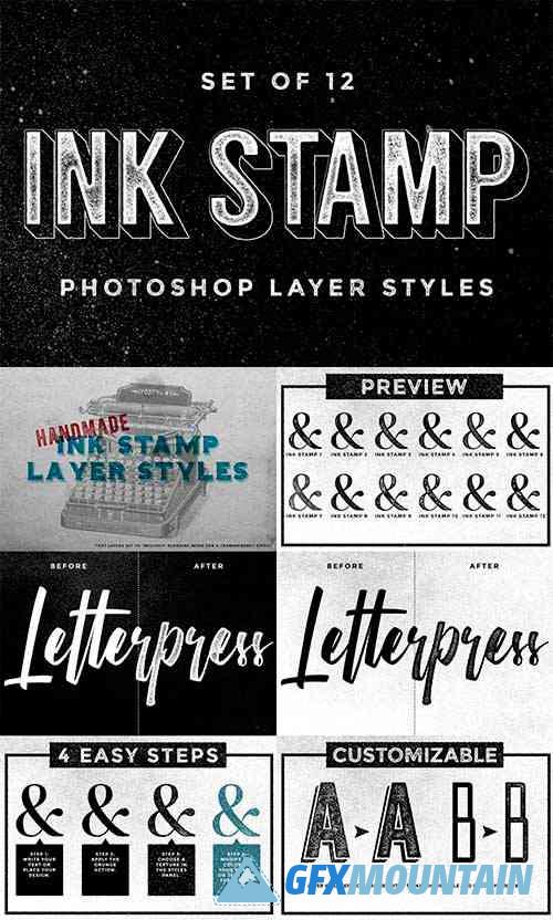 Ink Stamp Photoshop Layer Styles