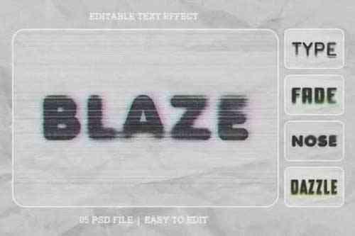 Flicker Editable Text Effect Set