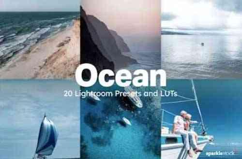 20 Ocean Lightroom Presets LUTs