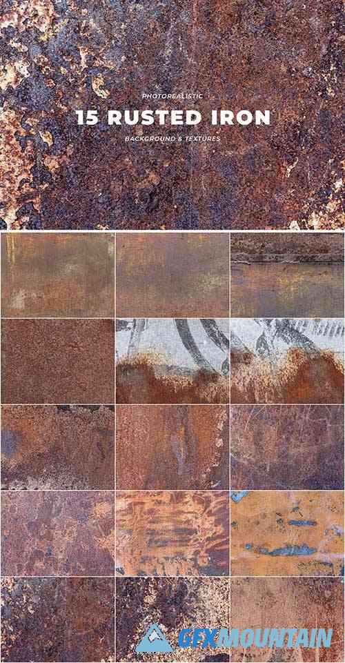 Rusted Iron Grunge Wall Texture Background