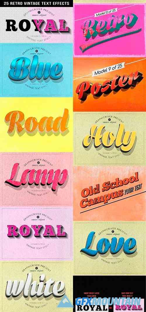 Retro Vintage Text Effects