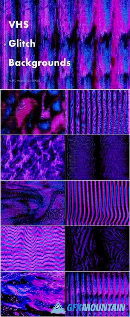 VHS Glitch Backgrounds