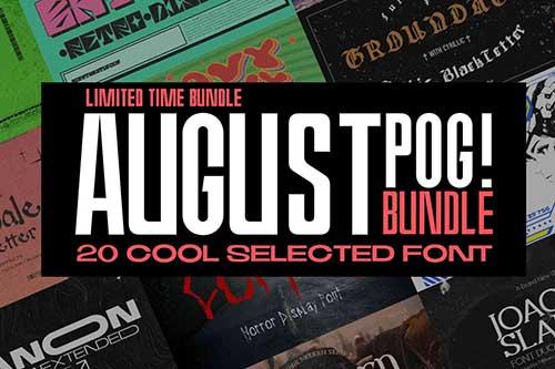 August Pog Font Bundle