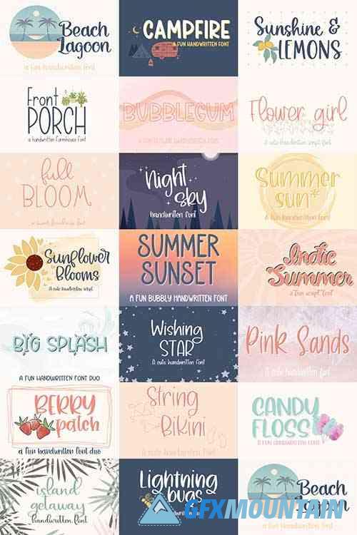 Summer Font Bundle