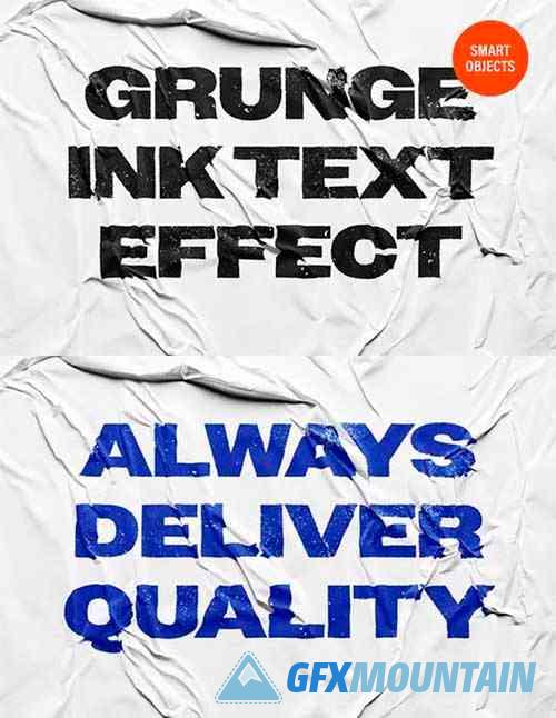 Grunge Ink Poster Text Effect