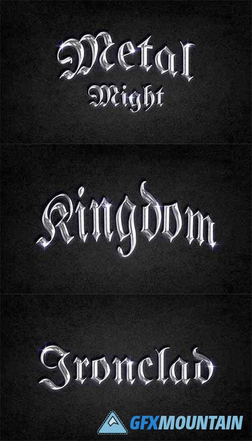 Medieval Metallic Text Effect