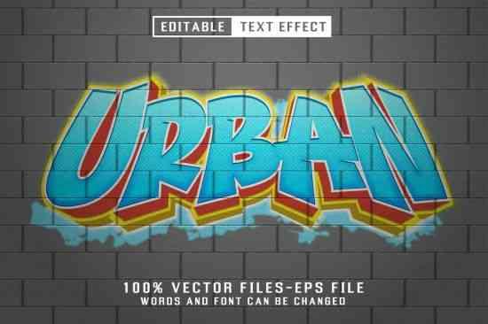 Urban Editable Text Effect