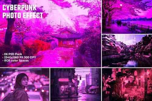 Cyberpunk Photo Effect