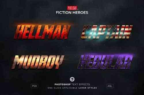 Heroes 01 – Action Game Text Effects