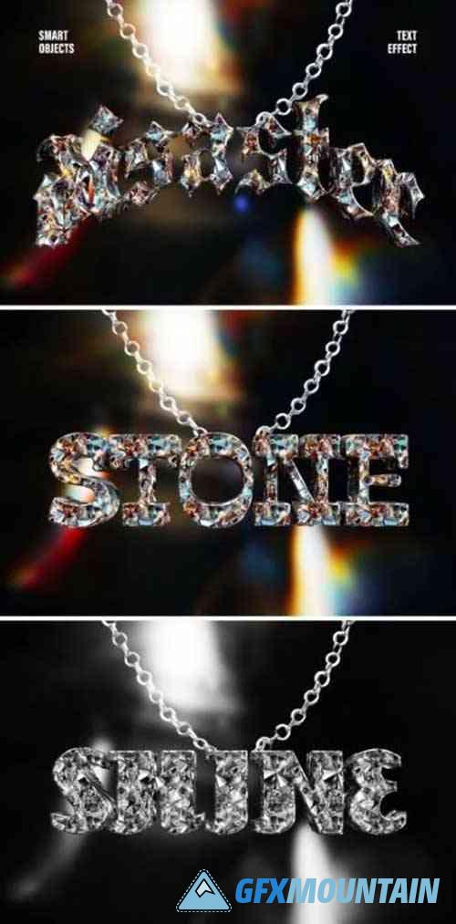 Sparkly Diamond Text Effect