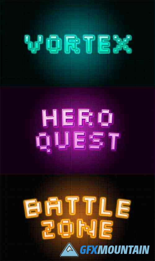 Pixelate Gamer Text Effect