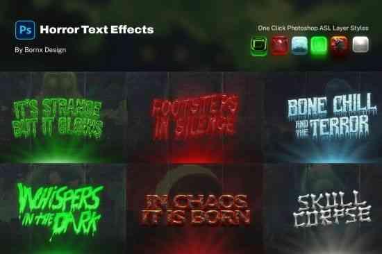 Horror Text Effects Photoshop