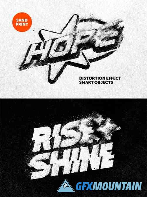 Sand Distortion Text & Logo Effect