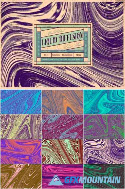 Liquid Diffusion Textures Batch