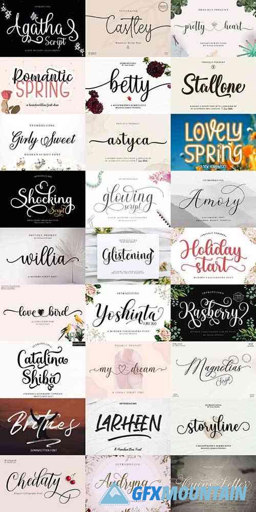 Best Script Font Bundle