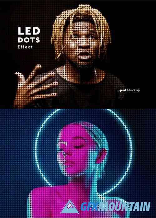 Led Dots Photo Effect