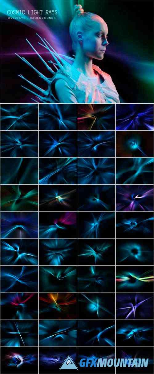 Cosmic Light Rays Overlays