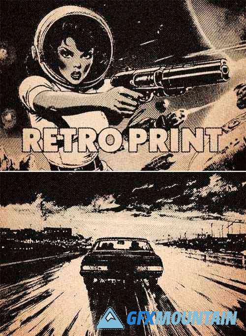 Retro Print Photo Effect