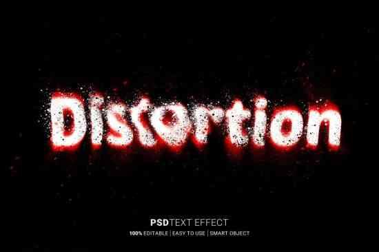 Distortion Text Effect