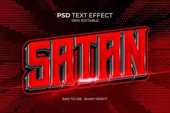 Satan Halloween Text Effect