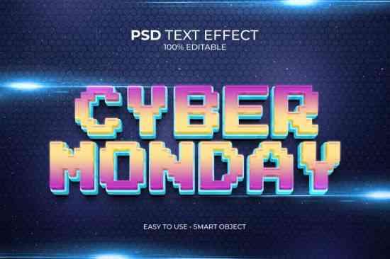 Cyber Monday Text Effect