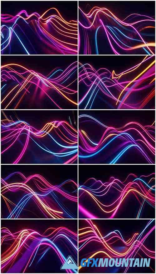 Neon Lines Backgrounds