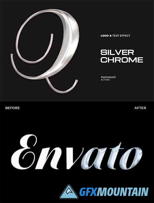 Silver Chrome Photoshop Action