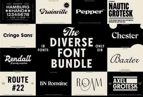 The Diverse Font Bundle