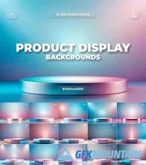 Iridescent Product Display Backgrounds