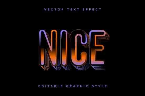 Dark Layered Vector Text Effect Mockup