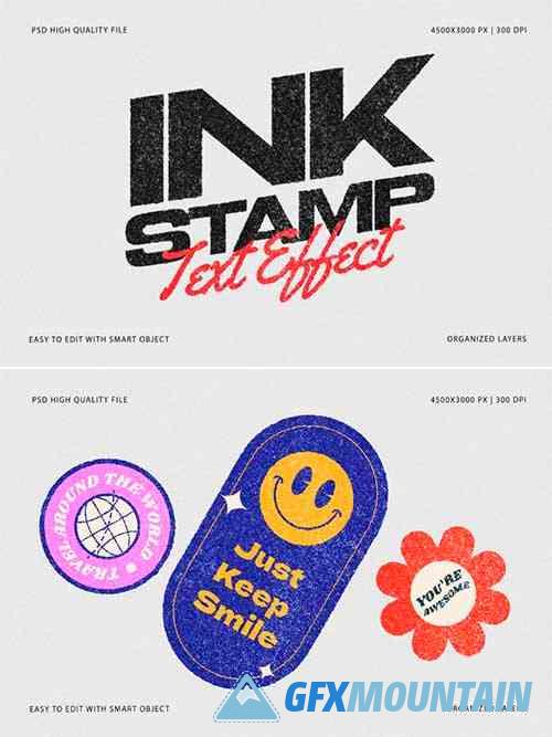 Ink Stamp Effect Mockup