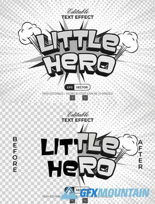 Little Hero Text Effect Comic Style