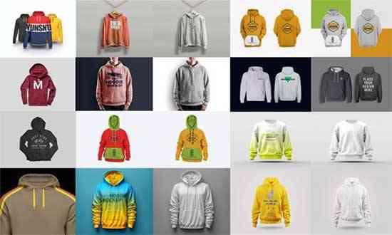 Realistic Hoodie Sweatshirt Collection