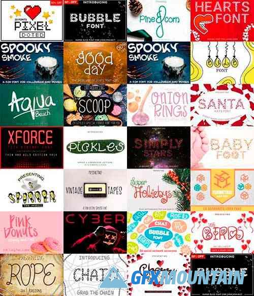 Super Cute Fonts Bundle