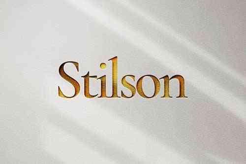 Stilson Gold Logo Mockup