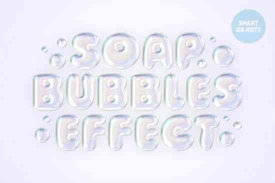 Soap Bubbles Text & Logo Effect