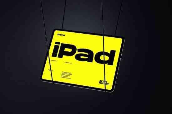 Hanging iPad Mockup