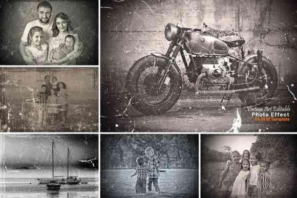 Vintage Art Editable Photo Effect