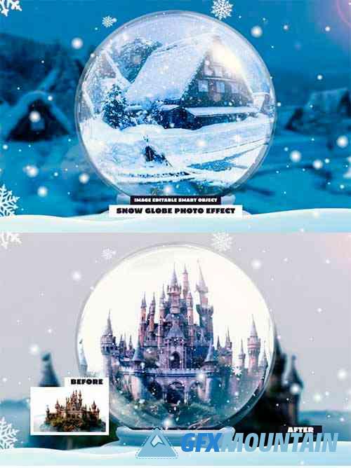 Snow Globe Photo Effect