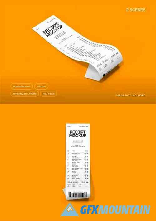 Receipt Mockup