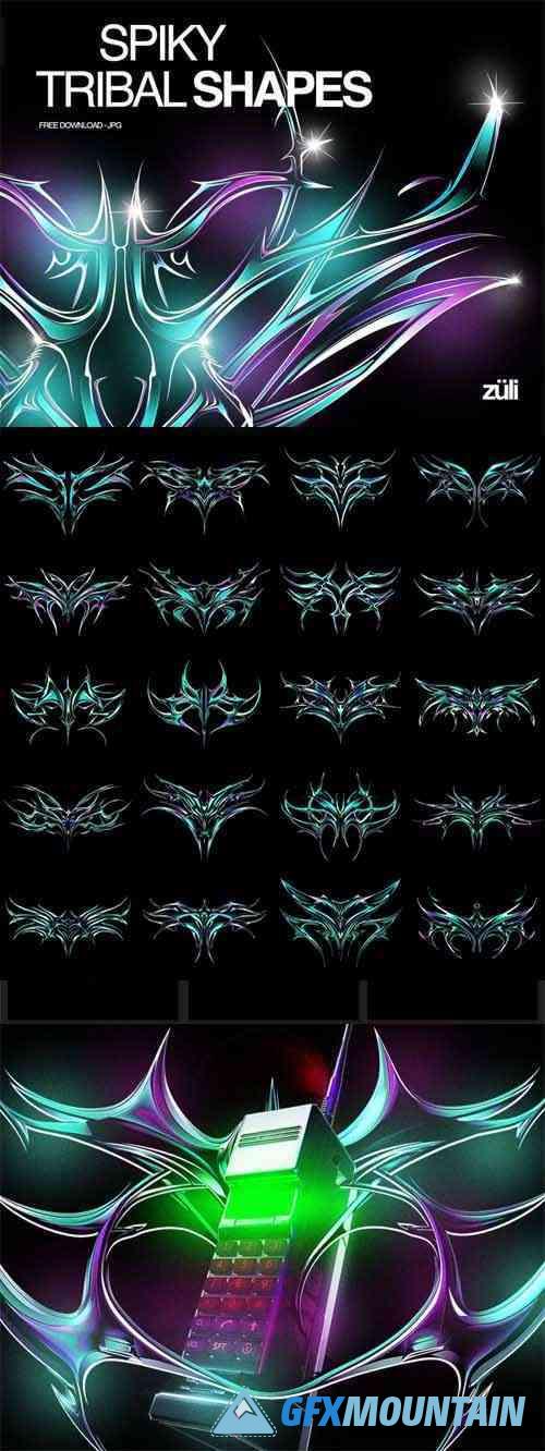 Spiky Tribal Shapes Pack