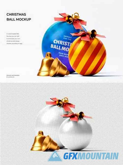 Christmas Ball Mockup