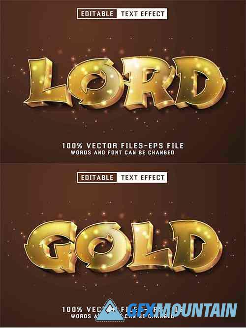 Lord Golden Text - Editable Text Effect