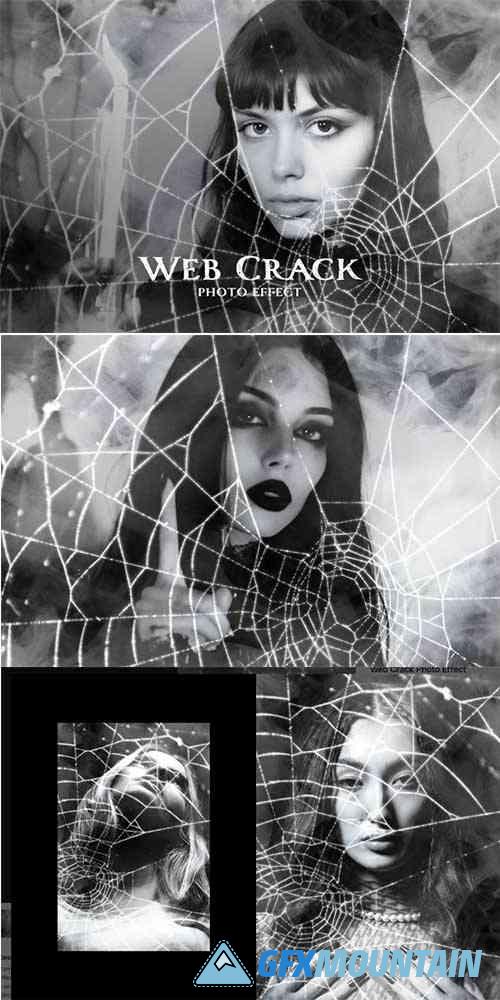 Web Crack Photo Effect