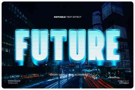 Futuristic Neon Text Effect