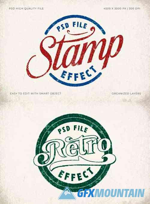 Ink Stamp Effect Mockup