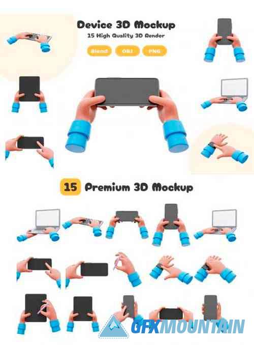 Device 3D Mockup Pack